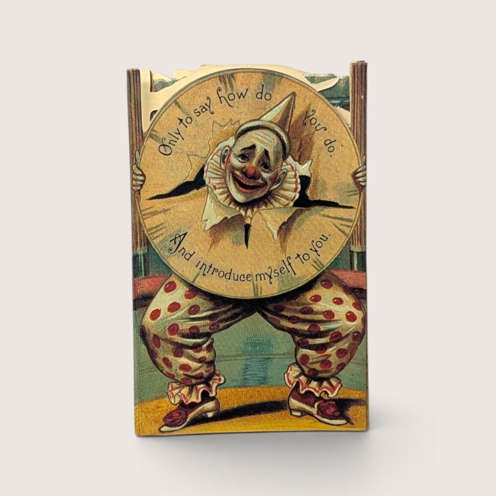 Merrimack Circus Fold Out Victorian Card